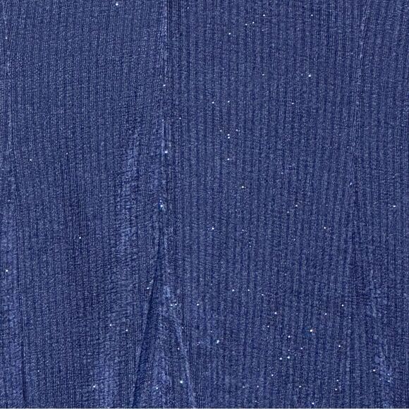 JS Collections Navy Blue Violetta Knit Tea Length Dress | size 4 - Picture 12 of 12